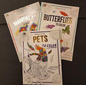 3 Color Books, Kappa 2025, For Kid, Adult, Thin, New & Nice, Gift